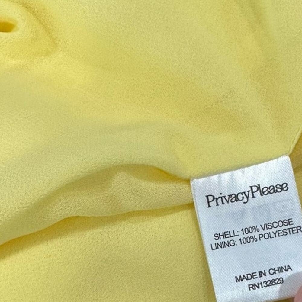 Privacy Please Acme Dress Butter Yellow Wrap Maxi size XS NWT - Picture 9 of 10